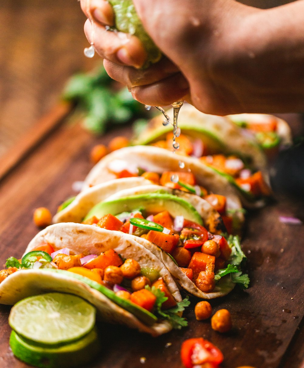 Crispy tacos on a plate
